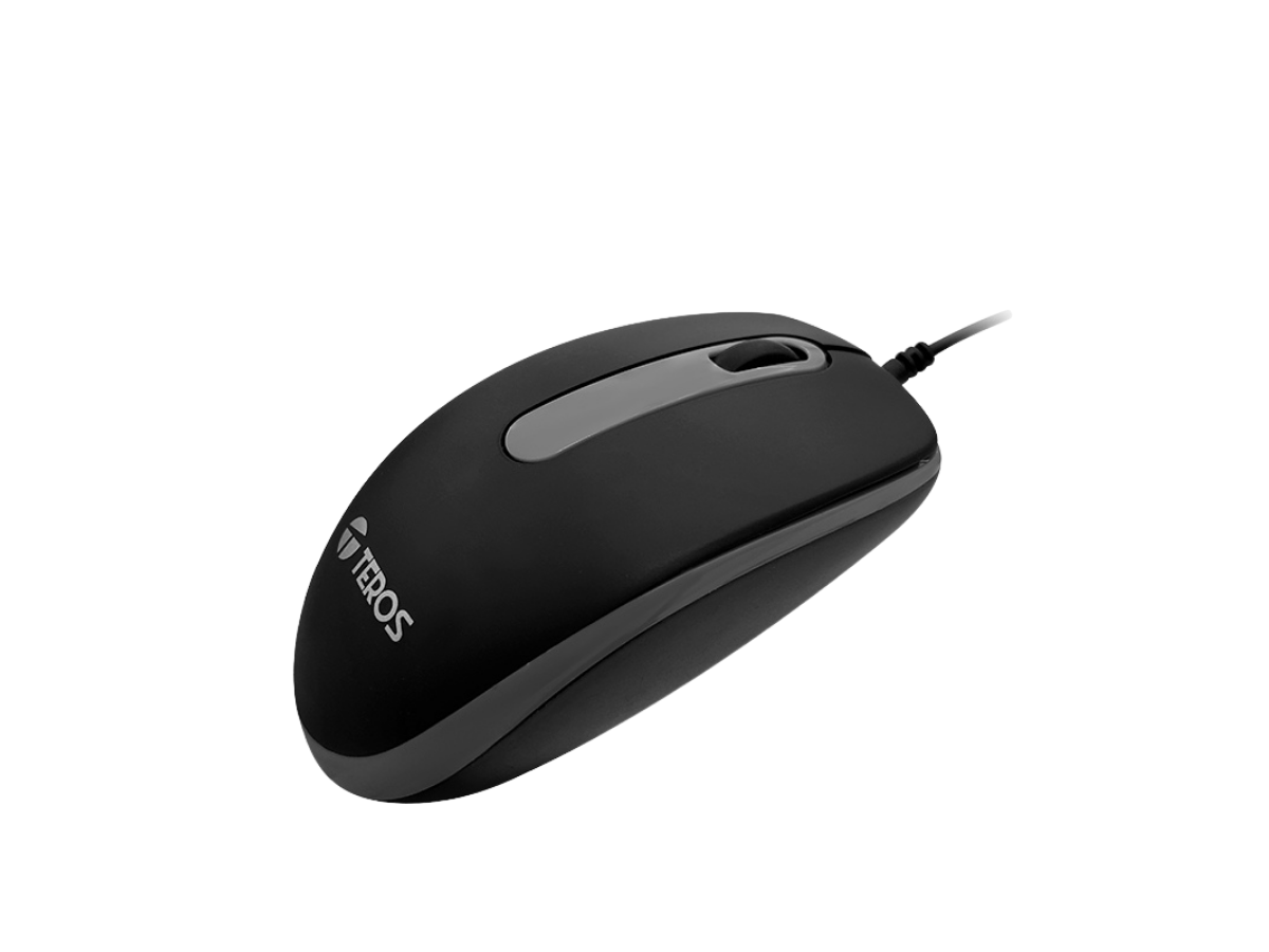 Mouse cableado Teros negro